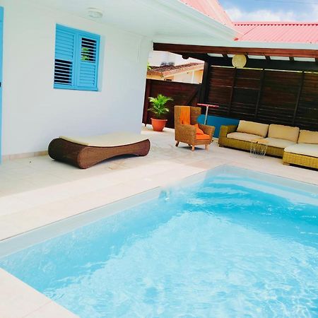 Location Maison Bleue Avec Piscine Privative Au Carbet Martinique Le Carbet Ngoại thất bức ảnh